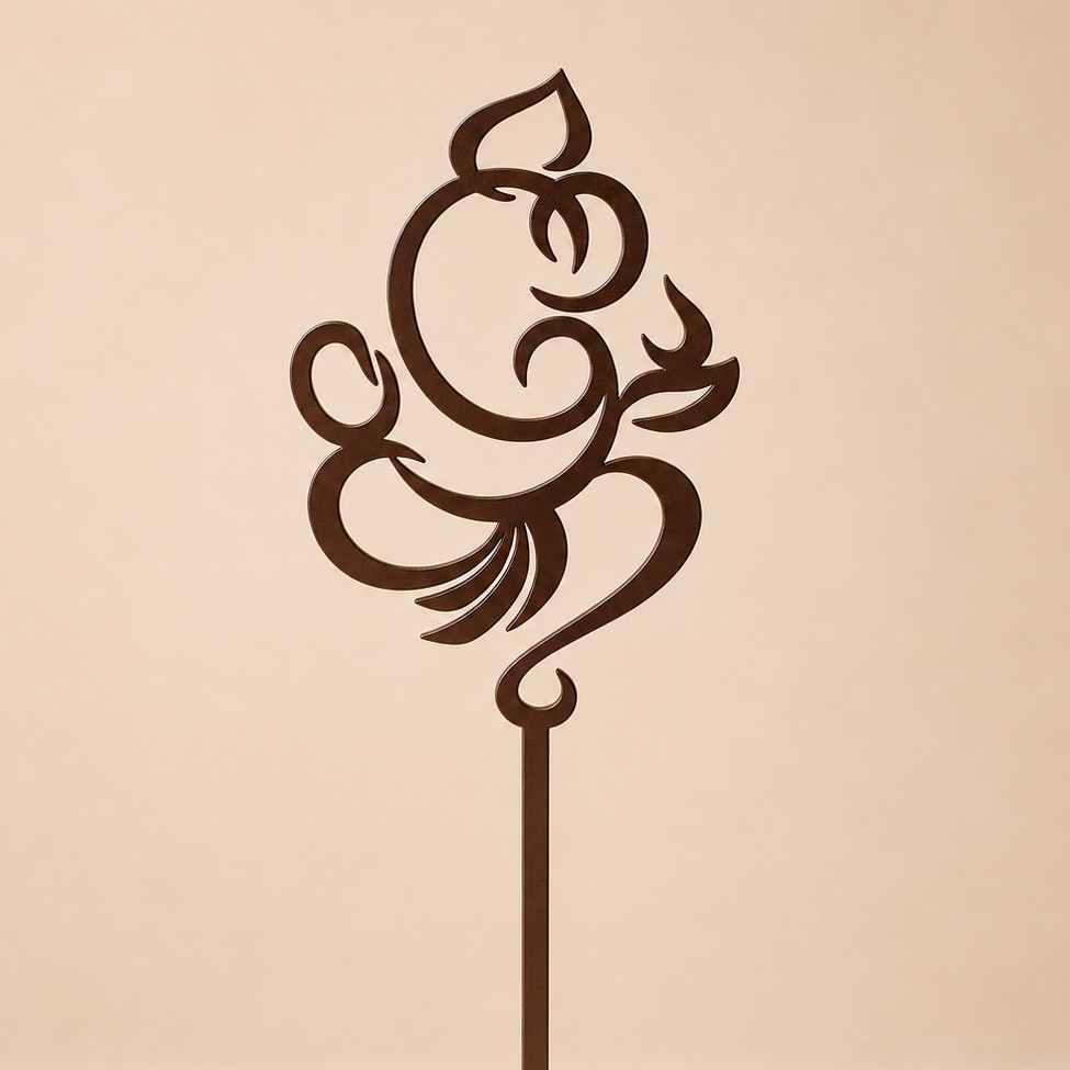 Ganpati Flower Topper